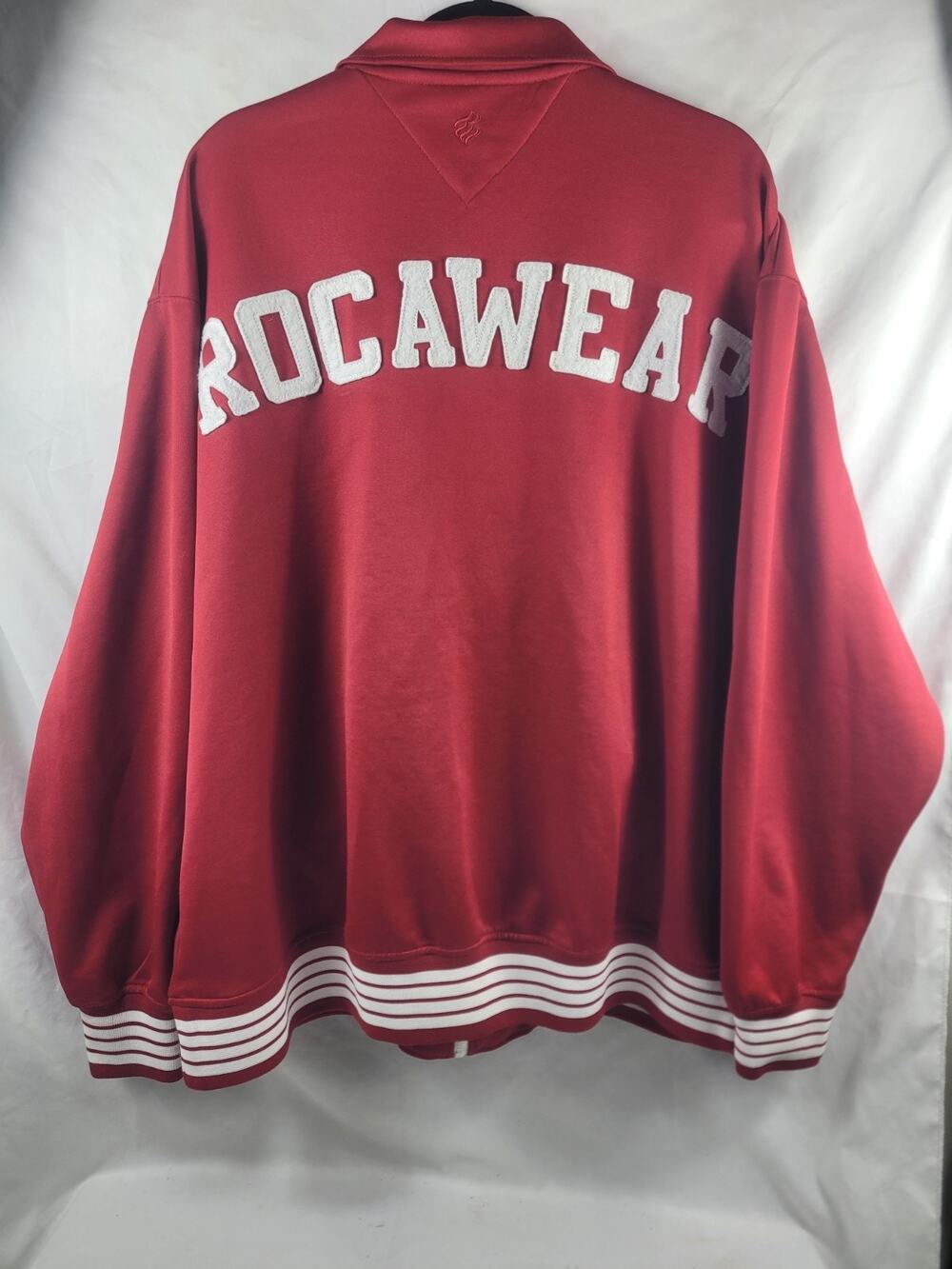Vintage Rocawear Embroidered Full Zip Track Jacket Mens Size 3XL Red/White